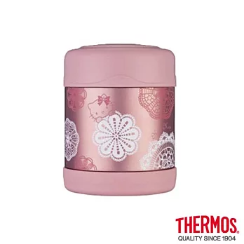 【THERMOS 膳魔師】蕾絲篇 不鏽鋼真空食物罐 0.3L(F3001LC6)LC(蕾絲篇)