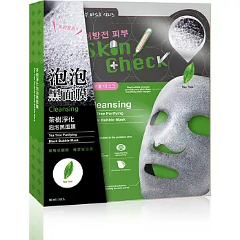 SkinCheck茶樹淨化黑泡膜3入