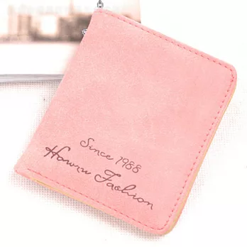 A+ accessories 韓版甜簡約基本款(1)磨砂短夾 (5色可選)西瓜紅