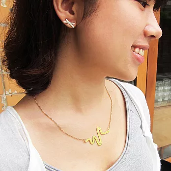 Little OH! 心情曲線 手作項鍊-蘋果綠