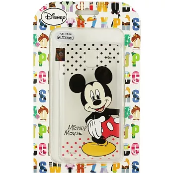 【Disney】Samsung Galaxy Note 3 (N9000) 彩繪透明保護軟套-米奇