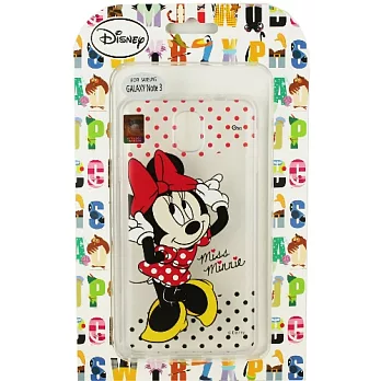 【Disney】Samsung Galaxy Note 3 (N9000) 彩繪透明保護軟套-米妮