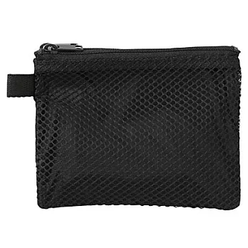 [MUJI 無印良品]滑翔傘布雙拉鍊袋/小.黑
