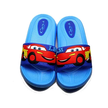 Disney迪士尼 cars 閃電麥坤_童拖鞋(藍色)25藍色