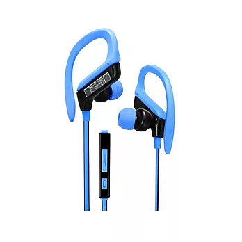 KINYO運動型智慧手機耳麥IPEM-81藍色