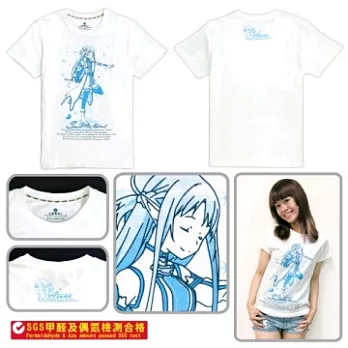 潮流T-shirt(亞絲娜)-刀劍神域ⅡXL白色