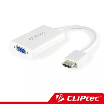 CLiPtec OCD811 HDMI轉VGA轉接頭(具音源輸出)白色