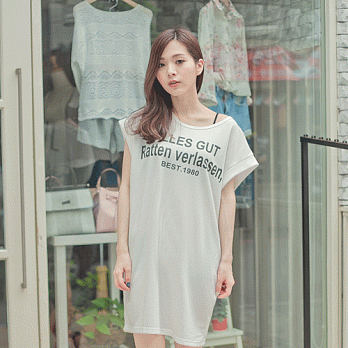 ROSE。韓版毛巾布運動洋裝 白系