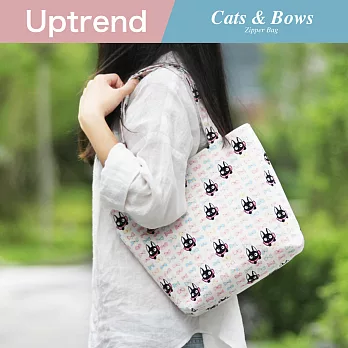 Uptrend ZIPPER BAG│愛繫蝴蝶結的黑貓咪