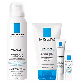 LA ROCHE-POSAY理膚寶水 青春舒緩潔顏慕斯組