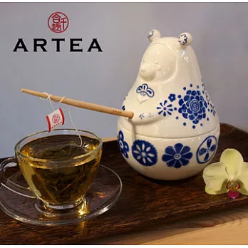 ARTEA愛青花打坐Tea熊罐(花開四季茶)