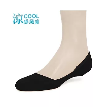 【 PuloG 】涼感一體成型隱形低口襪-L-黑