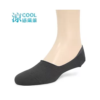 【 PuloG 】涼感一體成型隱形低口襪-L-鐵灰