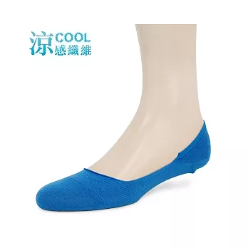 【 PuloG 】涼感一體成型隱形低口襪-M-靚藍