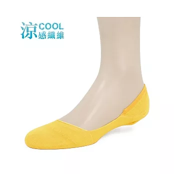 【 PuloG 】涼感一體成型隱形低口襪-M-黃