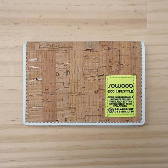 SOWOOD 軟木名片夾（條紋）