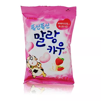 【韓璧食府】LOTTE 乳牛棉花糖-草莓(63g)