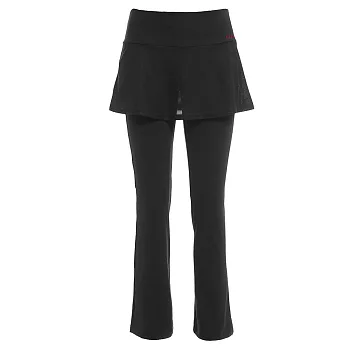 V.TEAM-韻律長褲裙M黑