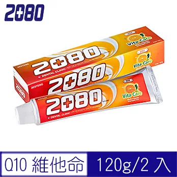 【韓國2080】Q10維他命牙膏(120gX2入)