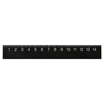 [MUJI 無印良品]雙面刻度直尺/15cm.黑