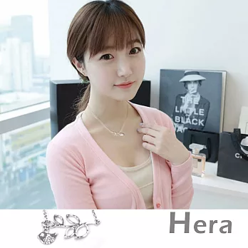 【Hera】赫拉 韓版小鳥樹葉復古森林風短鍊/鎖骨鍊(時尚銀)