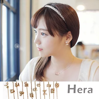 【Hera】赫拉 12星座線條圖騰短項鍊/鎖骨鍊(魅影金)水瓶座
