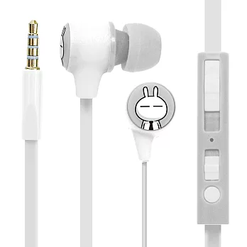 i2 兔斯基Pump耳機棉糖白