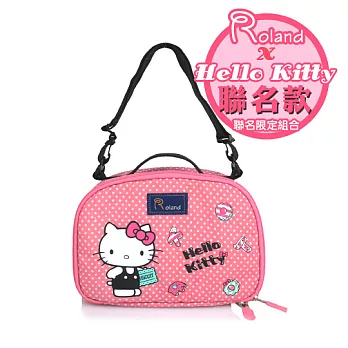 Roland & hello Kitty聯名baby夢幻餐具包。午後時光粉午後時光粉