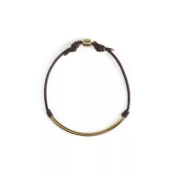 Dogeared 平衡骨 皮革手鍊 深咖啡 金磁扣 Balance 附原廠盒