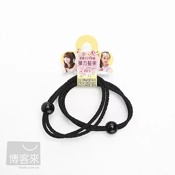 OL 編繩辮子皮筋*黑*