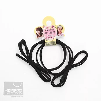 創意領結O型髮束(一卡2入)*黑*
