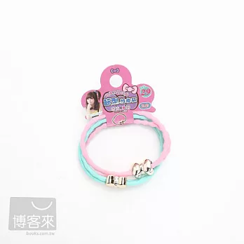 節型雙線細皮筋 (一卡2入)*領結 混彩*