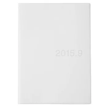 [MUJI 無印良品]PVC再生紙月週記事本/A5.白.2015年8月起始