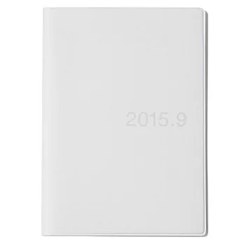[MUJI 無印良品]PVC再生紙月週記事本/A6.白.2015年8月起始