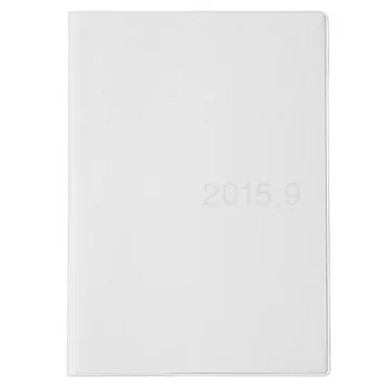 [MUJI 無印良品]PVC再生紙月週記事本/B6.白.2015年8月起始