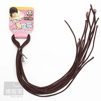 實用55公分 長皮筋(台灣良品) *細版 6入 咖啡*
