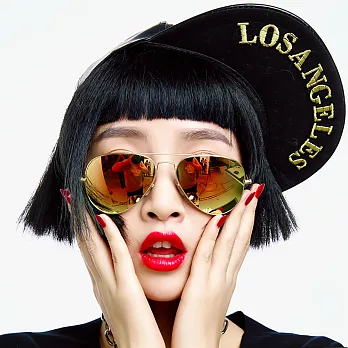 Seoul Show 時尚典範 飛行款太陽眼鏡9色 302526金邊橘黃水銀片