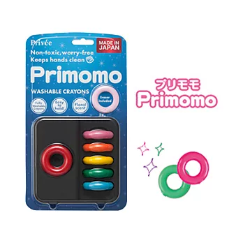 【Primomo】普麗貓趣味蠟筆(戒指型)6色 (附橡皮擦及星寶貝畫冊) 自在玩樂蠟筆~戒指6色