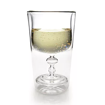 造型雙層玻璃杯-內裝紅酒杯