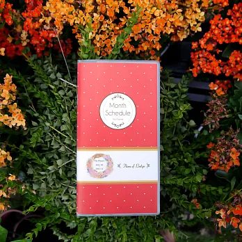 《Conifer》2016 跨年手帳 48K Flora of Ledge -桃紅點點