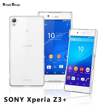 Simply Design 無LOGOSony Xperia Z3+/Z4高抗刮PC透明系列保護殼透明