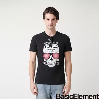 【BasicElement】男款進擊骷髏T恤M黑色