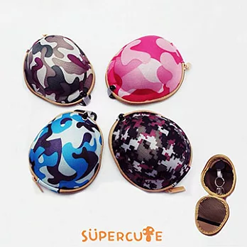 Supercute 立體頭盔卡包粉紅