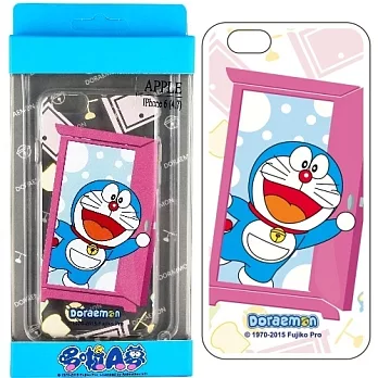 Doraemon 哆啦A夢 Apple iPhone 6 (4.7吋) 彩繪透明保護軟套任意門款