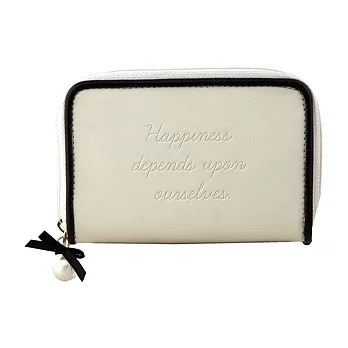 【LABCLIP】Flavie 系列卡片收納夾(拉鍊)/ 象牙白