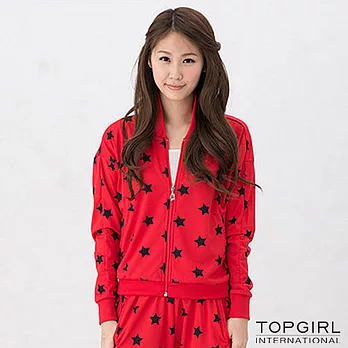 TOP GIRL-星勢力女孩飛鼠袖外套S紅