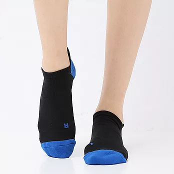 蒂巴蕾 赤足支撐 女運動-輕量氣墊襪寶藍