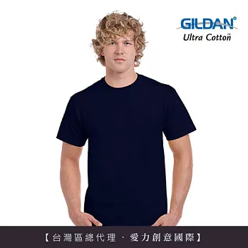 GILDAN 總代理-100%美國棉~圓筒短袖素面T-Shirt~M藏青
