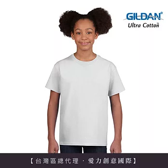 GILDAN 總代理-100%美國棉~短袖素面童T-Shirt~XS白