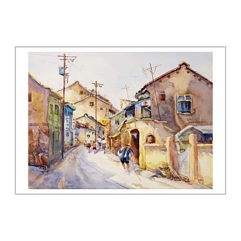 北投老街 鄧國清 北美館典藏明信片 Old Street in Beitou